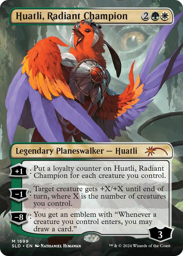 {R} Huatli, Radiant Champion (Rainbow Foil) [Secret Lair Drop Series][RBF SLD 1699]