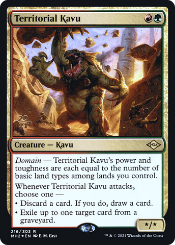 {R} Territorial Kavu [Modern Horizons 2 Prerelease Promos][PR MH2 216]