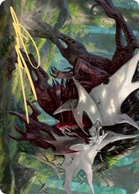 {A} Vorinclex, Monstrous Raider 1 Art Card (Gold-Stamped Signature) [Kaldheim Art Series][GS AKHM 054]