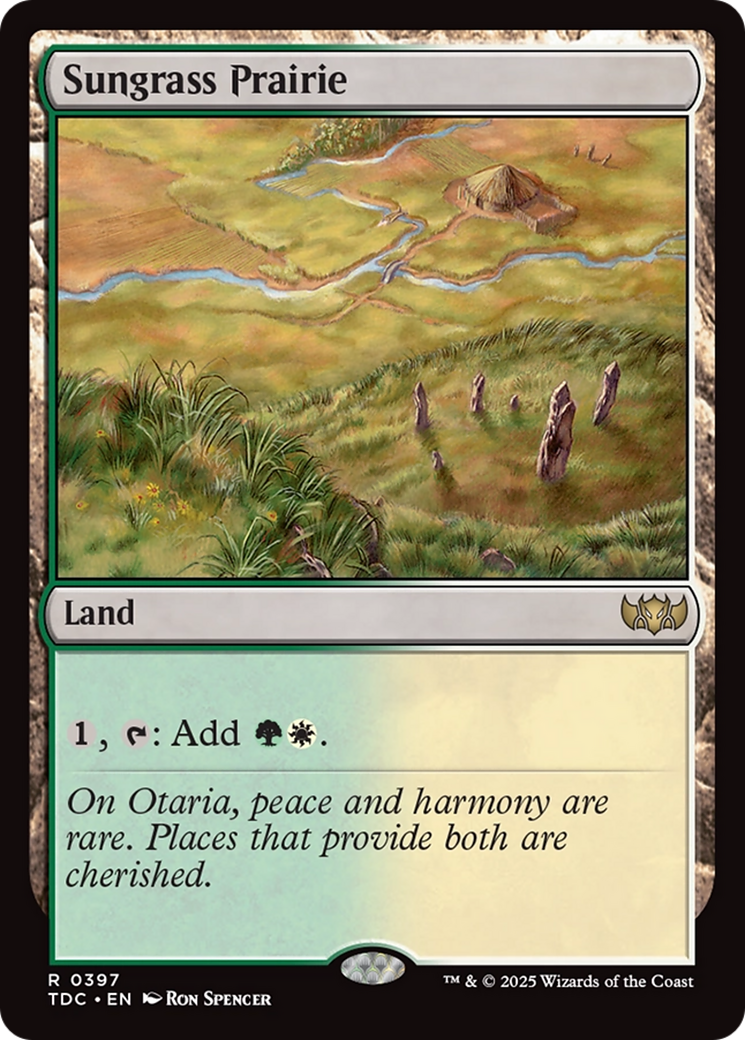 {R} Sungrass Prairie [Tarkir: Dragonstorm Commander][TDC 397]
