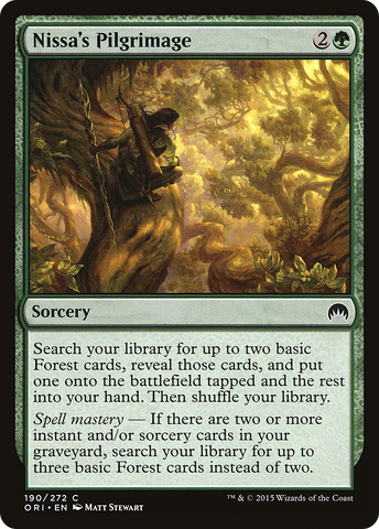 {C} Nissa's Pilgrimage [Magic Origins][ORI 190]