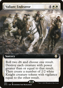 {R} Valiant Endeavor (Extended Art) [Dungeons & Dragons: Adventures in the Forgotten Realms Commander][AFC 282]