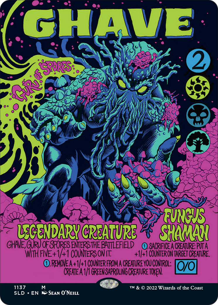 {R} Ghave, Guru of Spores (Borderless) [Secret Lair Drop Series][SLD 1137]