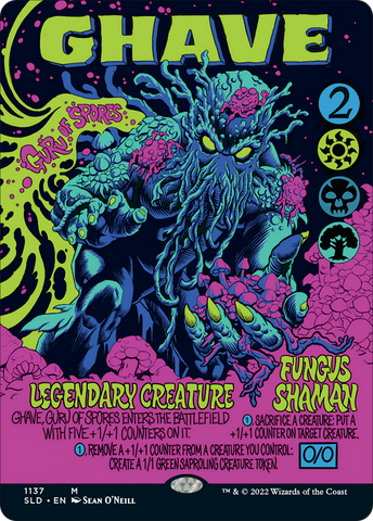 {R} Ghave, Guru of Spores (Borderless) [Secret Lair Drop Series][SLD 1137]