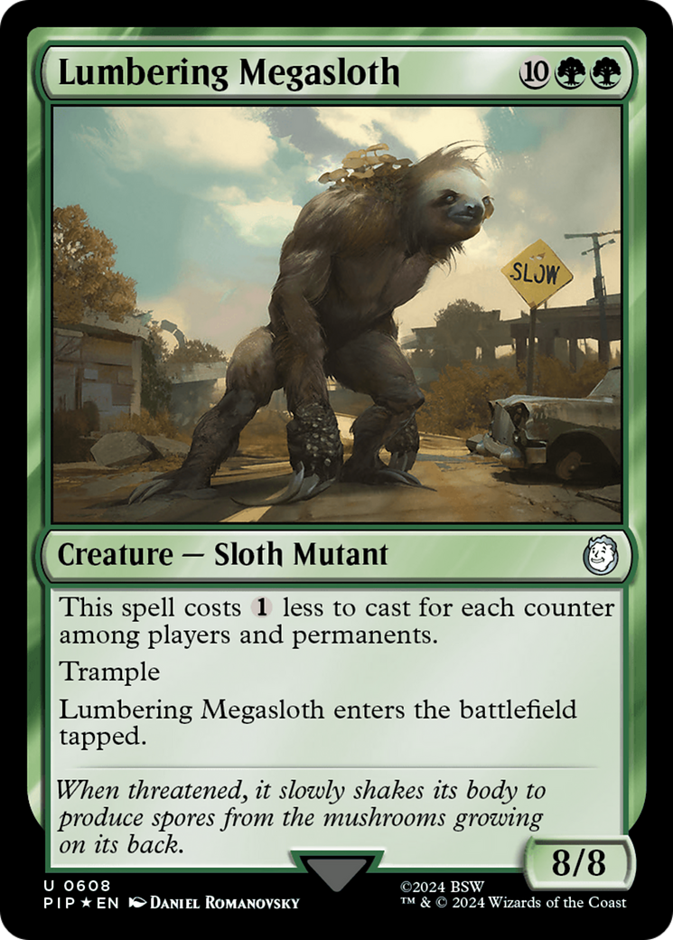 {C} Lumbering Megasloth (Surge Foil) [Fallout][PIP 608]