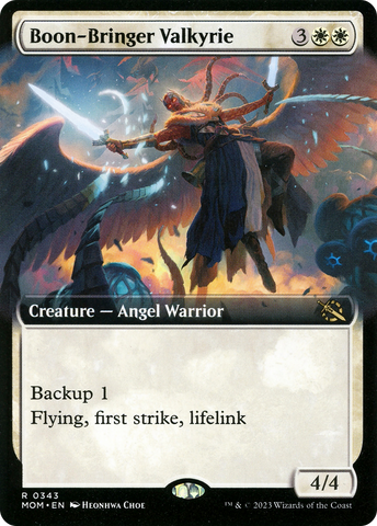 {R} Boon-Bringer Valkyrie (Extended Art) [March of the Machine][MOM 343]