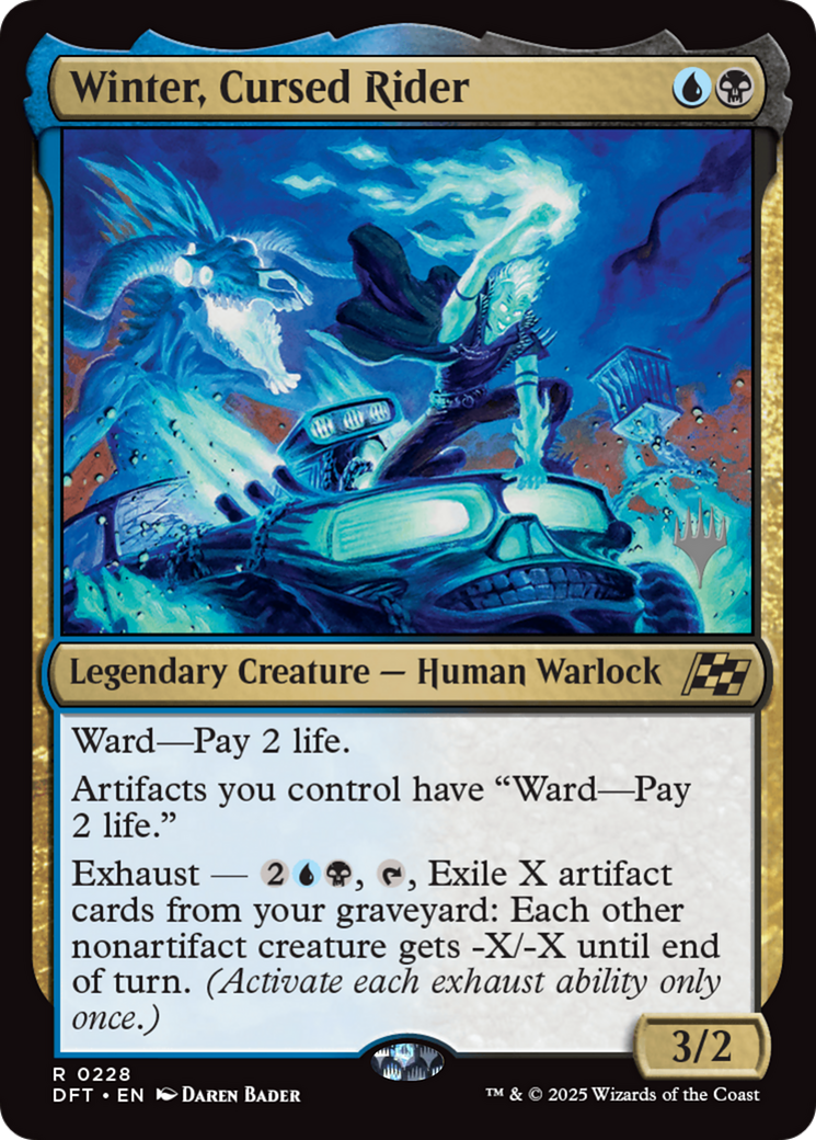 {@R} Winter, Cursed Rider [Aetherdrift Promos][PP DFT 228]