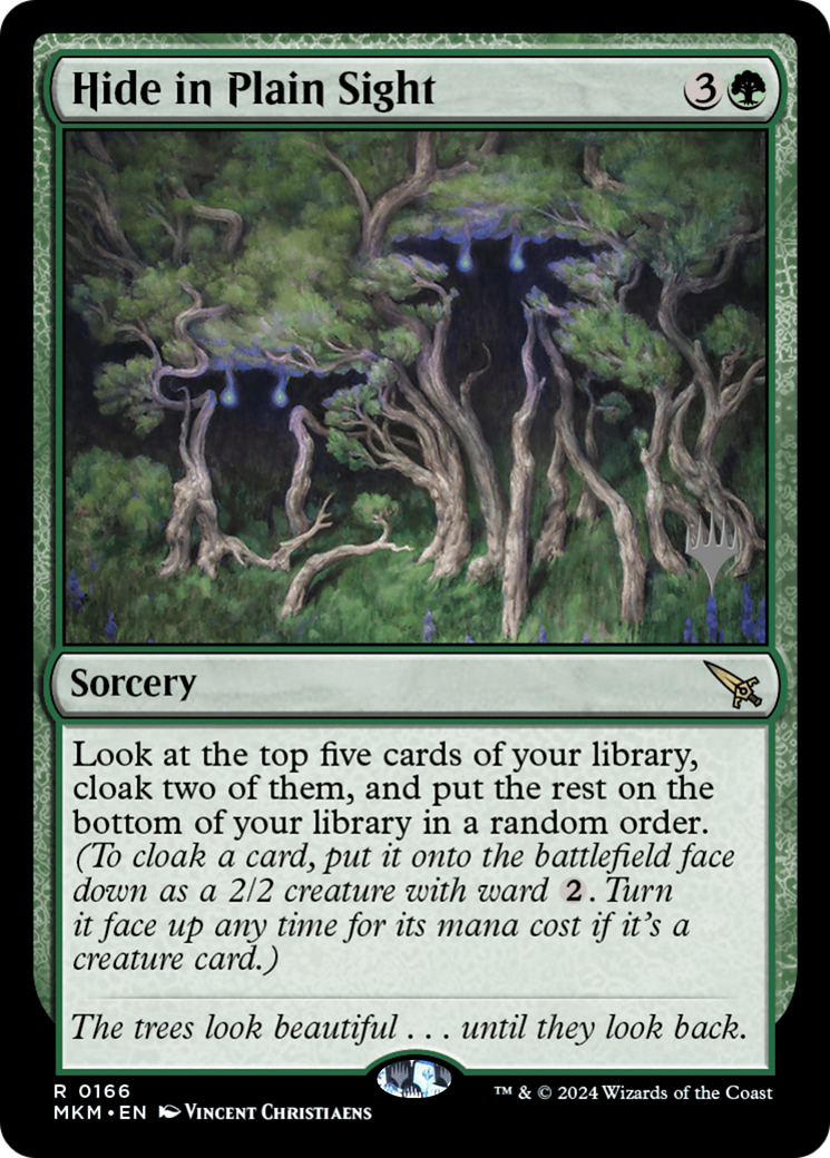 {R} Hide in Plain Sight (Promo Pack) [Murders at Karlov Manor Promos][PP MKM 166]