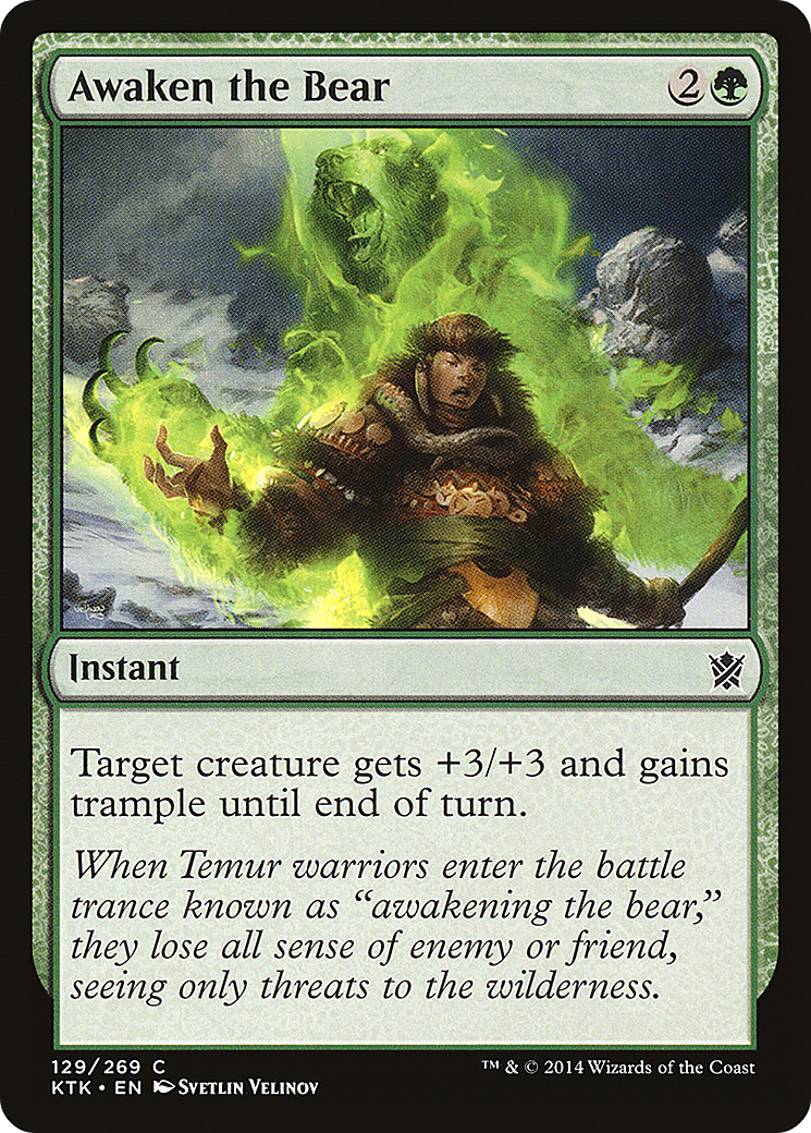 {C} Awaken the Bear [Khans of Tarkir][KTK 129]