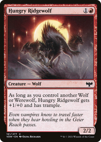 {C} Hungry Ridgewolf [Innistrad: Crimson Vow][VOW 161]