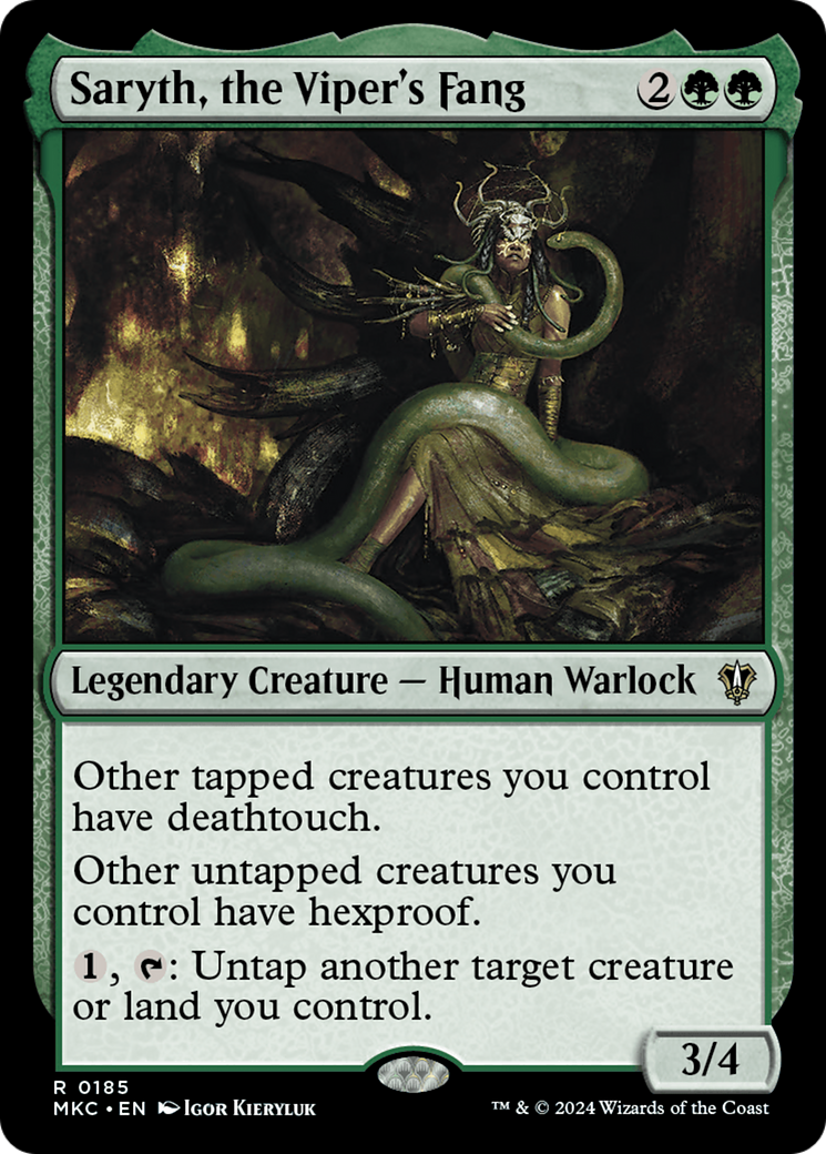 {R} Saryth, the Viper's Fang [Murders at Karlov Manor Commander][MKC 185]