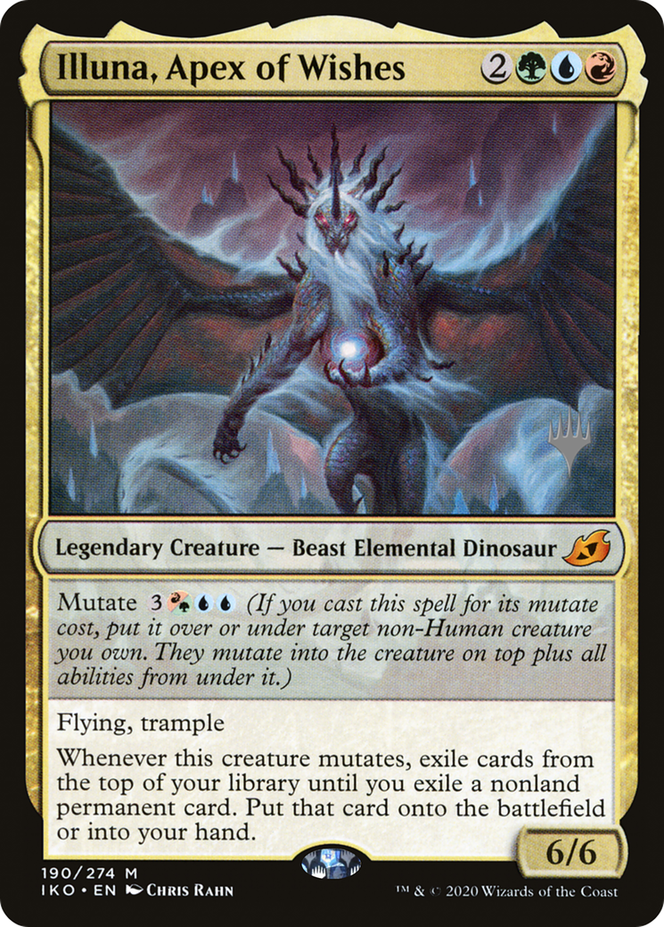 {R} Illuna, Apex of Wishes (Promo Pack) [Ikoria: Lair of Behemoths Promos][PP IKO 190]
