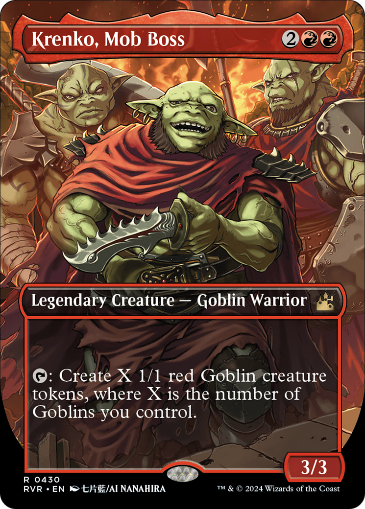 {R} Krenko, Mob Boss (Anime Borderless) [Ravnica Remastered][RVR 430]