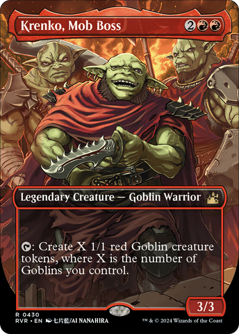 {R} Krenko, Mob Boss (Anime Borderless) [Ravnica Remastered][RVR 430]