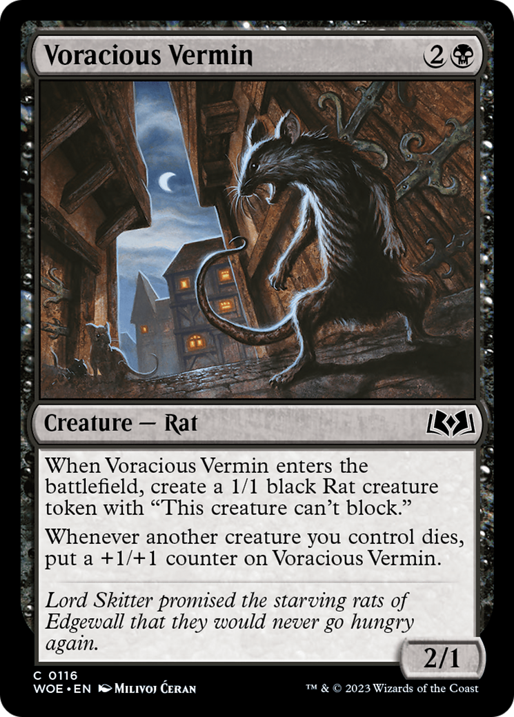 {@C} Voracious Vermin [Wilds of Eldraine][WOE 116]