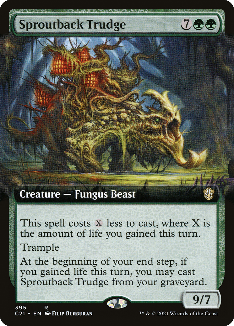 {R} Sproutback Trudge (Extended Art) [Commander 2021][C21 395]