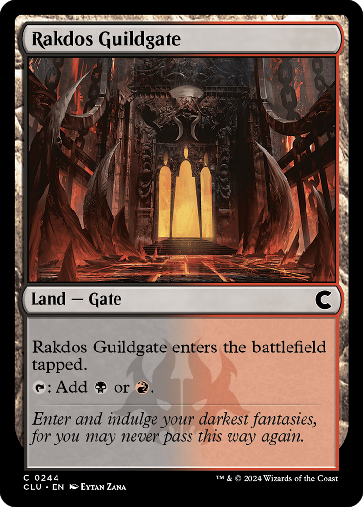 {C} Rakdos Guildgate [Ravnica: Clue Edition][CLU 244]