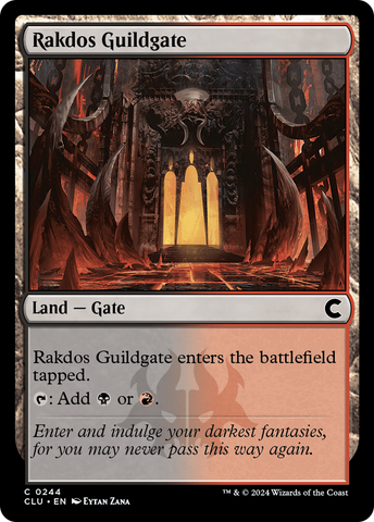 {C} Rakdos Guildgate [Ravnica: Clue Edition][CLU 244]