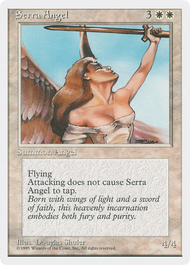 {C} Serra Angel [Fourth Edition][4ED 050] - Misty Mountain Games