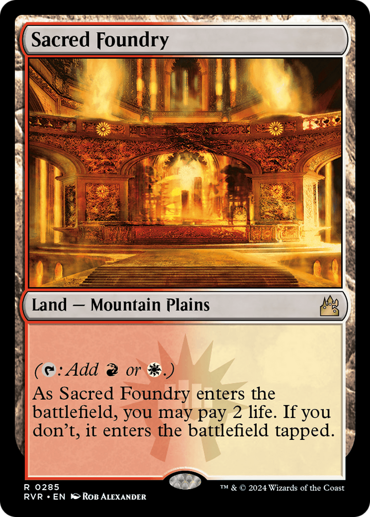 {R} Sacred Foundry [Ravnica Remastered][RVR 285]