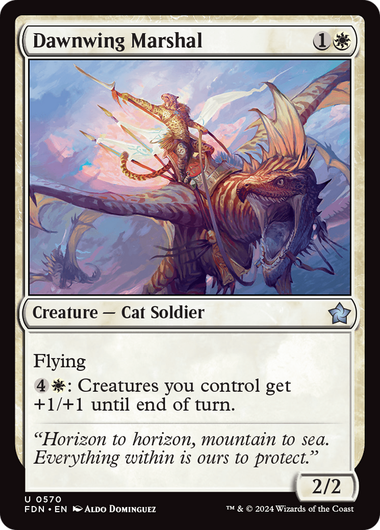{@C} Dawnwing Marshal [Foundations][FDN 570]