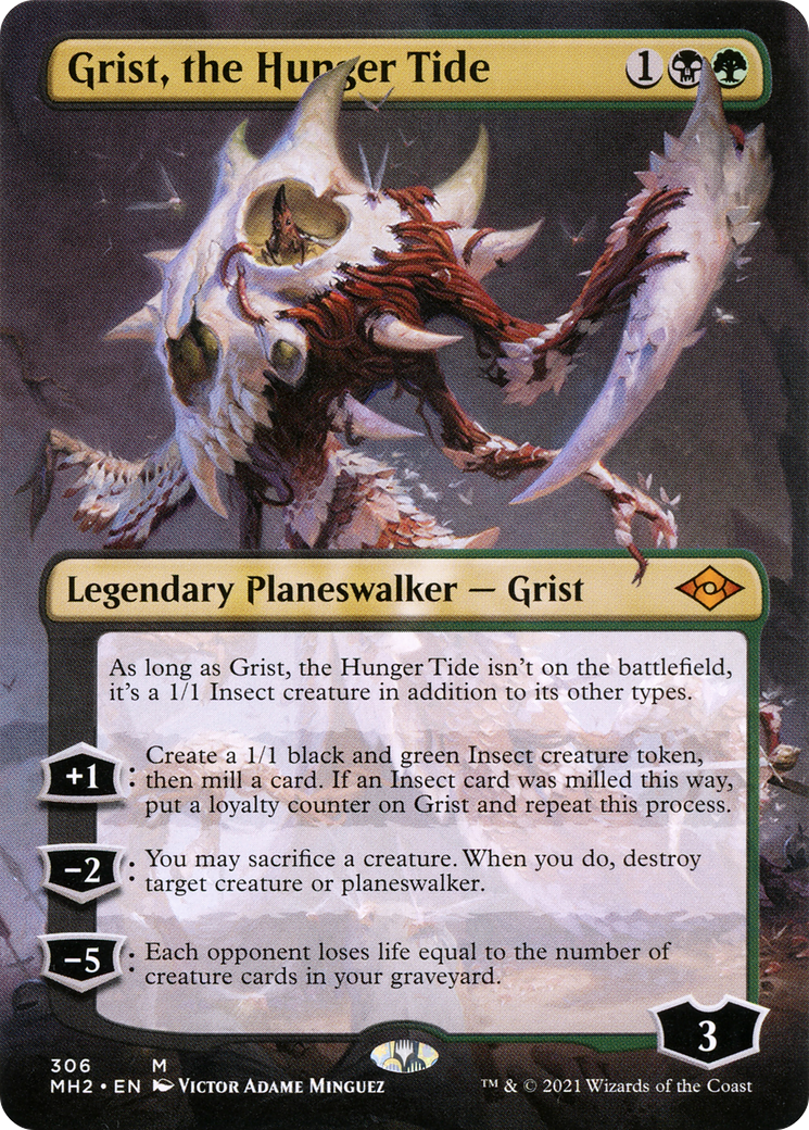{R} Grist, the Hunger Tide (Borderless) (Foil) (Borderless) [Modern Horizons 2] [MH2 306]