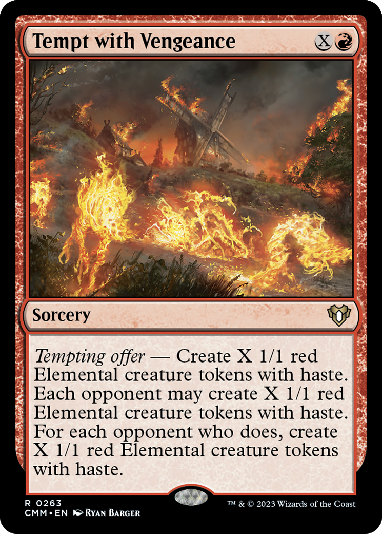 {R} Tempt with Vengeance [Commander Masters][CMM 263]