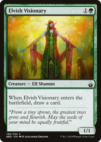 {C} Elvish Visionary [Battlebond][BBD 196]