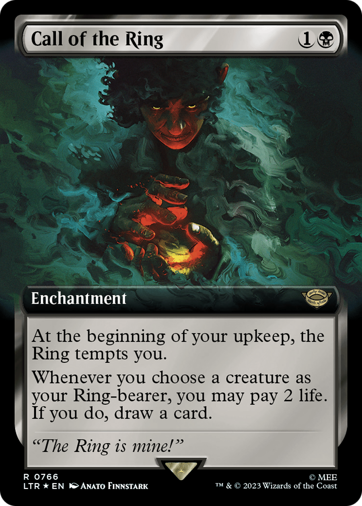 {R} Call of the Ring (Extended Art) (Surge Foil) [The Lord of the Rings: Tales of Middle-Earth][LTR 766]