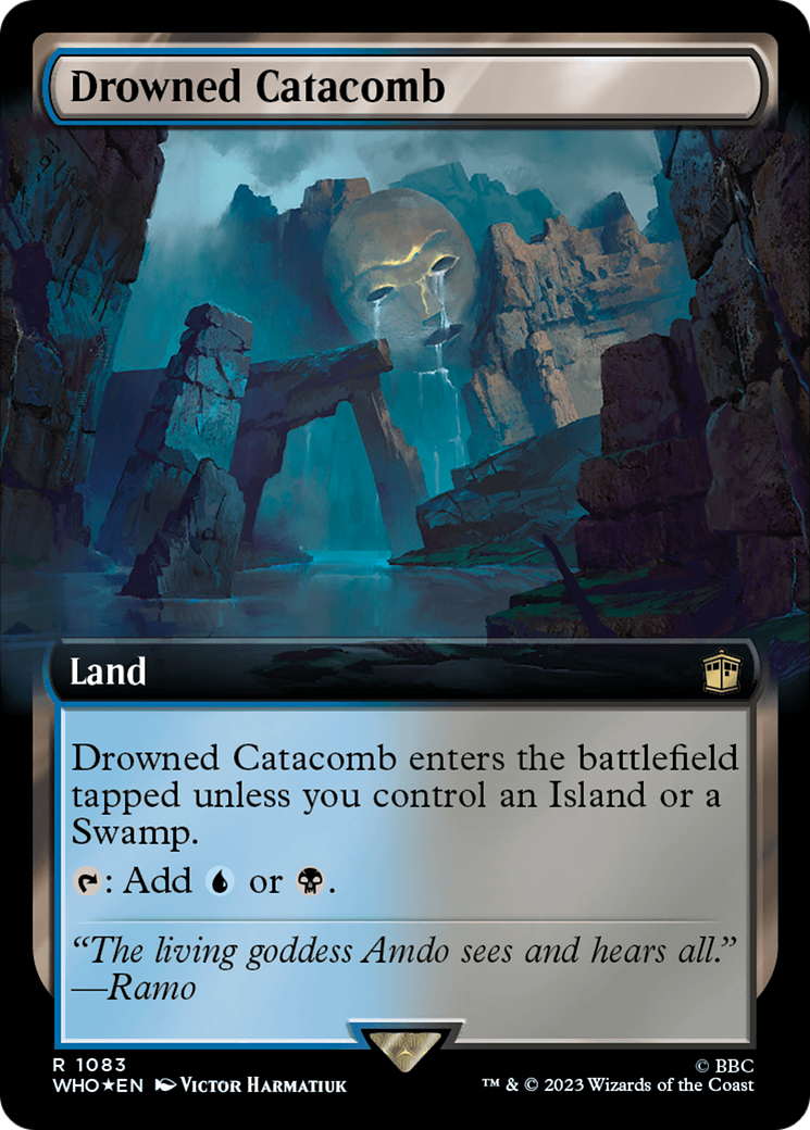 {R} Drowned Catacomb (Extended Art) (Surge Foil) [Doctor Who][WHO 1083]