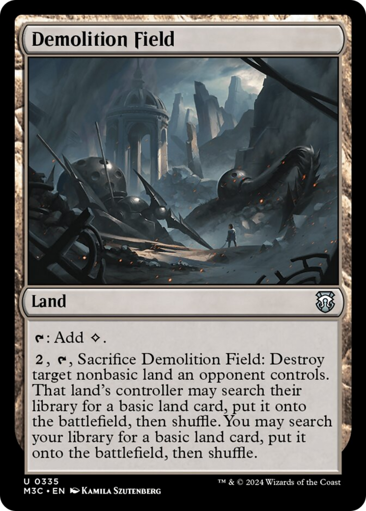 {C} Demolition Field (Ripple Foil) [Modern Horizons 3 Commander][RPF M3C 335]