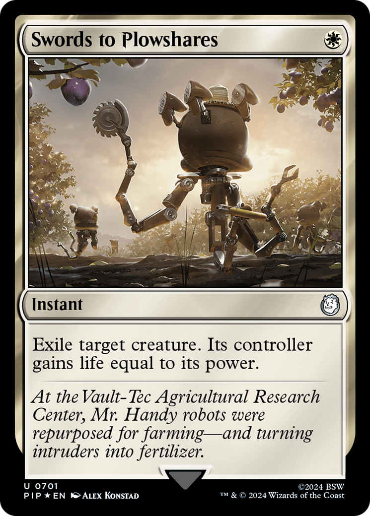 {C} Swords to Plowshares (Surge Foil) [Fallout][PIP 701]
