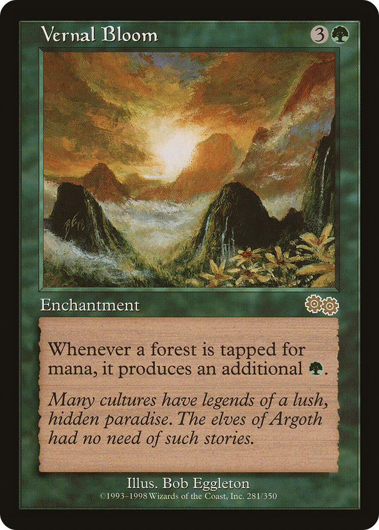 {R} Vernal Bloom [Urza's Saga][USG 281] - Misty Mountain Games