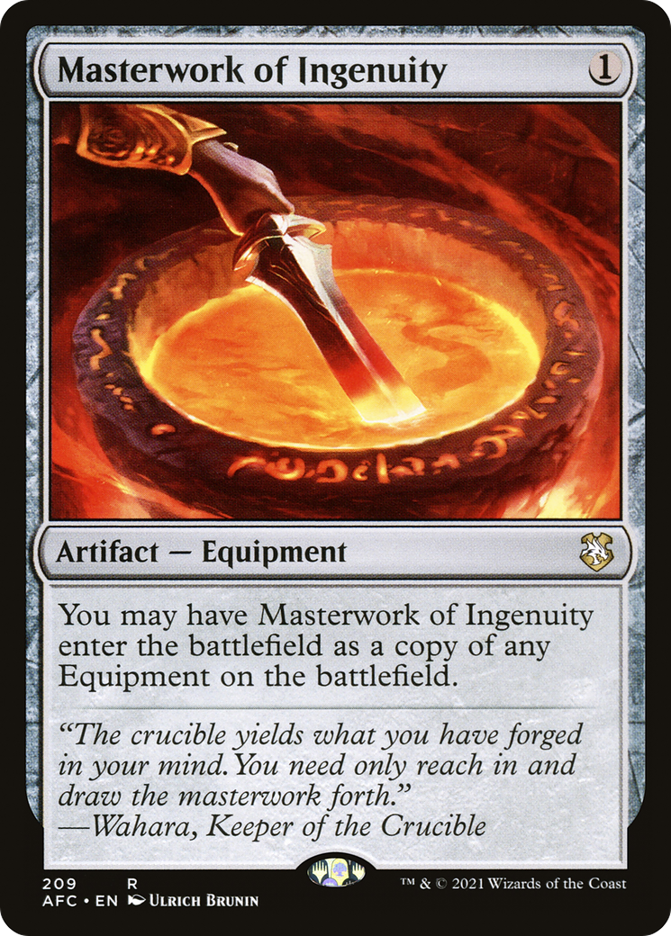 {R} Masterwork of Ingenuity [Dungeons & Dragons: Adventures in the Forgotten Realms Commander][AFC 209]