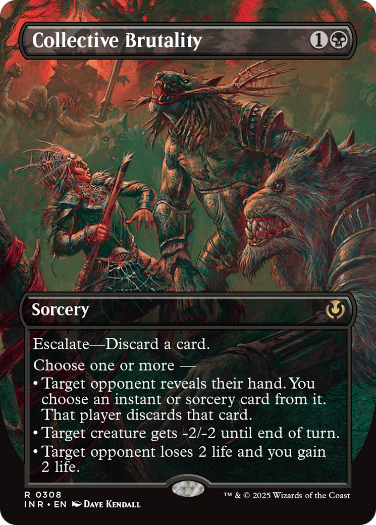 {R} Collective Brutality (Borderless) [Innistrad Remastered][INR 308]