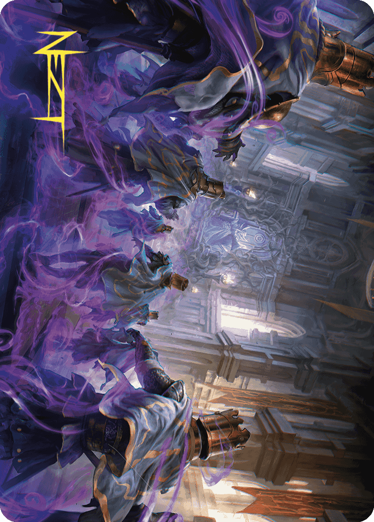 {A} Eerie Interference Art Card (Gold-Stamped Signature) [Wilds of Eldraine Art Series][GS AWOE 004]