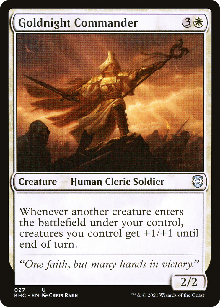 {C} Goldnight Commander [Kaldheim Commander][KHC 027]
