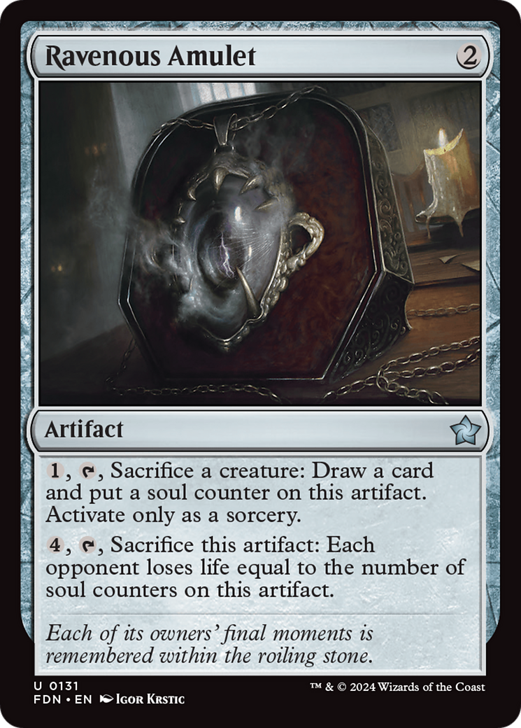 {@C} Ravenous Amulet [Foundations][FDN 131]