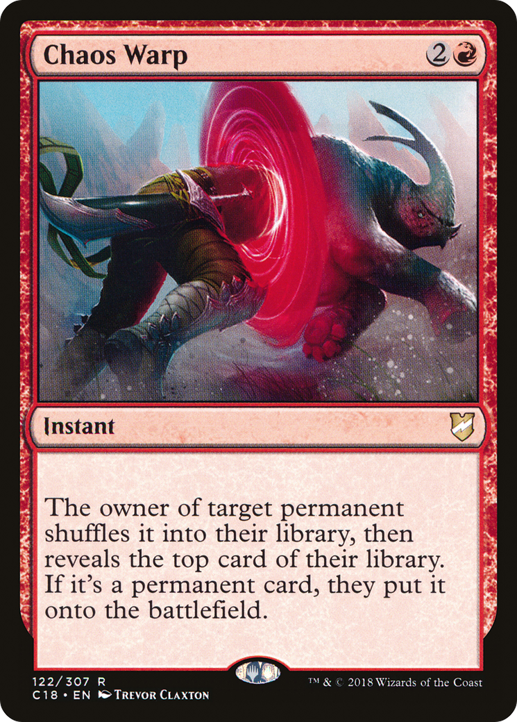 {R} Chaos Warp [Commander 2018][C18 122]