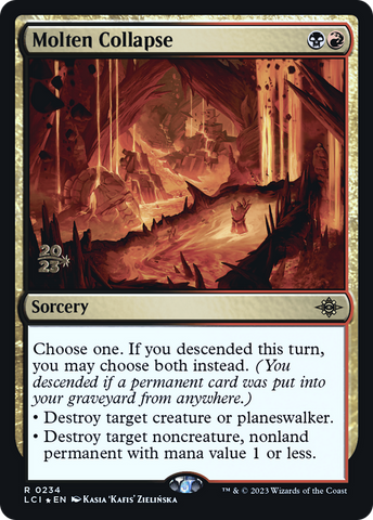 {@R} Molten Collapse [The Lost Caverns of Ixalan Prerelease Cards][PR LCI 234]
