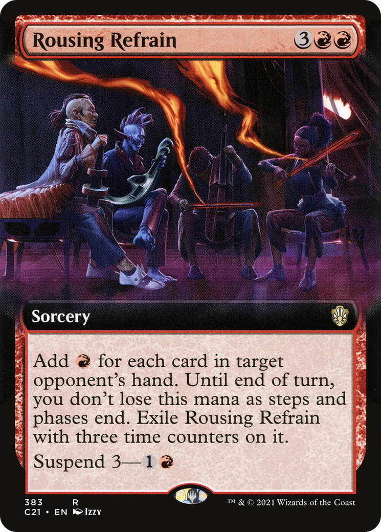 {R} Rousing Refrain (Extended Art) [Commander 2021][C21 383]