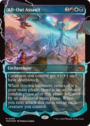 {@R} All-Out Assault (Showcase) [Tarkir: Dragonstorm][TDM 405]