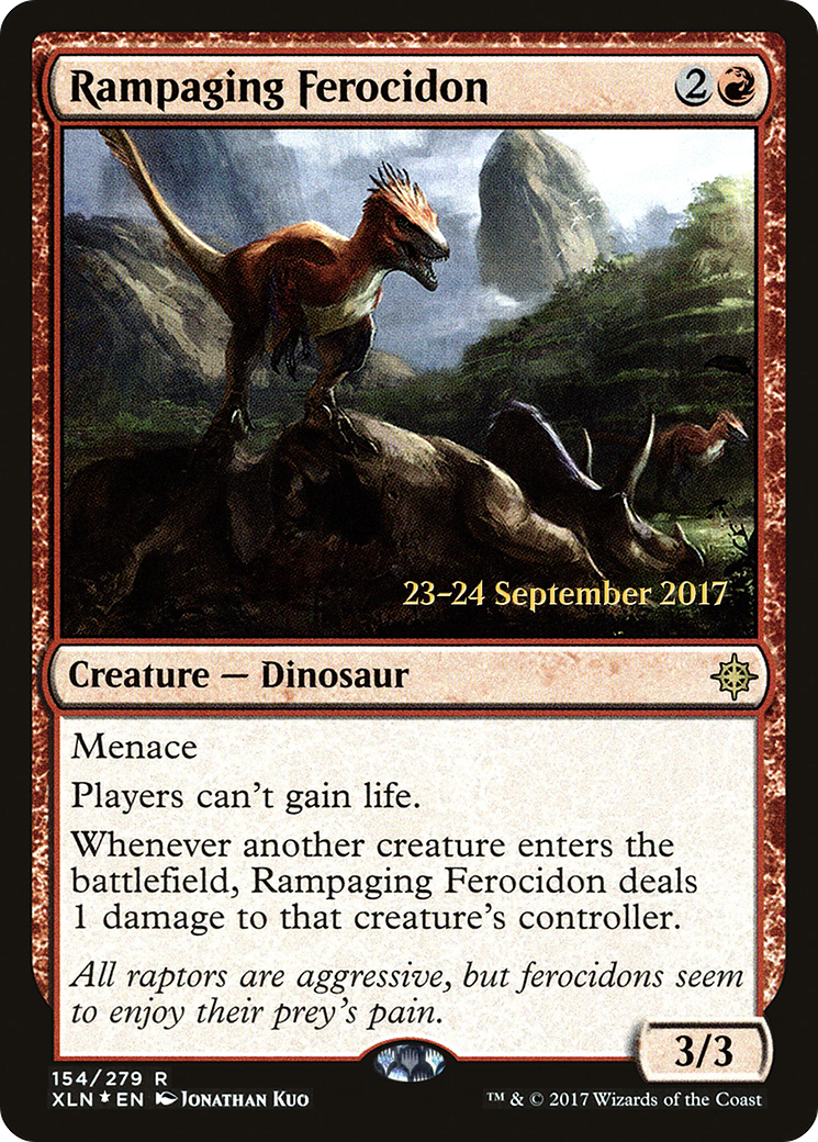 {R} Rampaging Ferocidon [Ixalan Prerelease Promos][PR XLN 154]