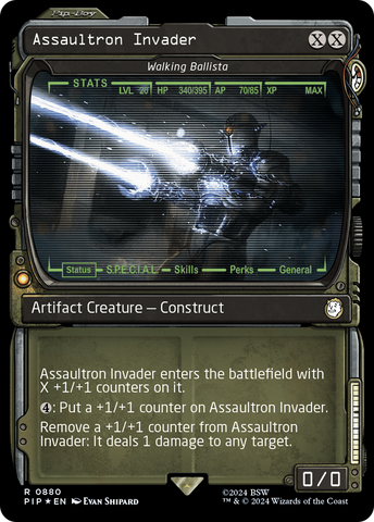 {R} Assaultron Invader - Walking Ballista (Surge Foil) [Fallout][PIP 880]