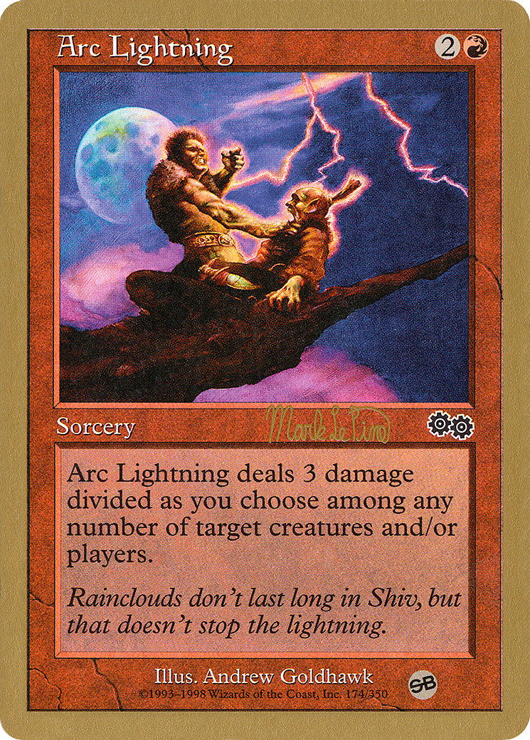 {C} Arc Lightning (Mark Le Pine) (SB) [World Championship Decks 1999][GB WC99 MLP174SB]
