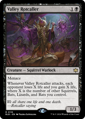 {@R} Valley Rotcaller (Promo Pack) [Bloomburrow Promos][PP BLB 119]