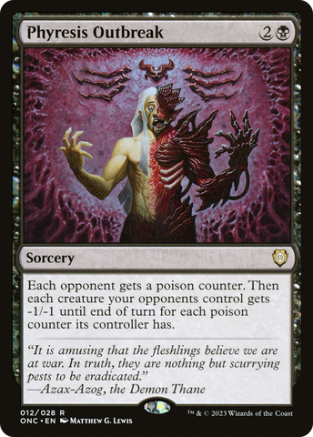 {R} Phyresis Outbreak [Phyrexia: All Will Be One Commander][ONC 012]