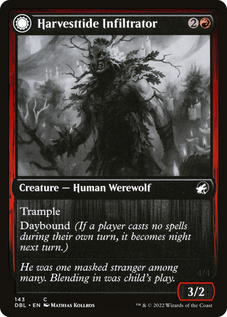 {C} Harvesttide Infiltrator // Harvesttide Assailant [Innistrad: Double Feature][DBL 143]
