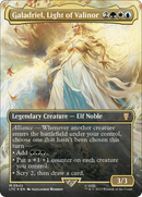 {R} Galadriel, Light of Valinor (Borderless) (Surge Foil) [The Lord of the Rings: Tales of Middle-Earth Commander][LTC 542]