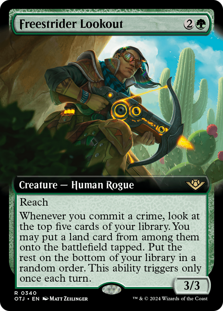 {@R} Freestrider Lookout (Extended Art) [Outlaws of Thunder Junction][OTJ 340]